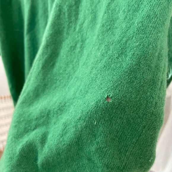 Boden cashmere short sleeve sweater size L in a kelly green - Picture 4 of 8